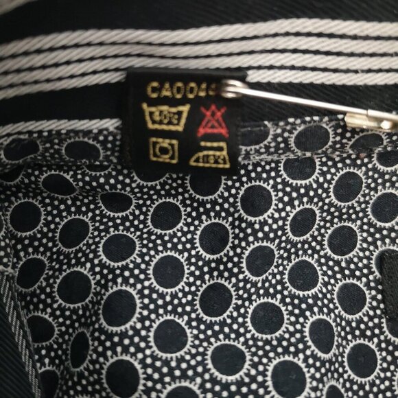 Jack Lipson Signature Men's Size Large Black & Grey Stripe Dress Shirt - Picture 7 of 11